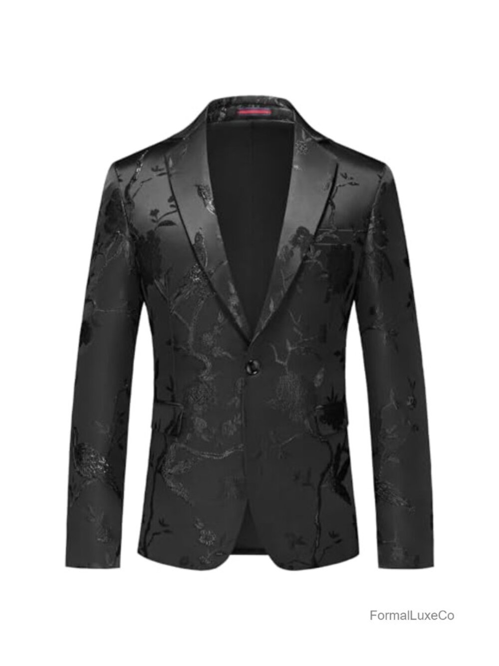 Floral Slim Fit Blazer Casual Party Wedding Suit Jacket